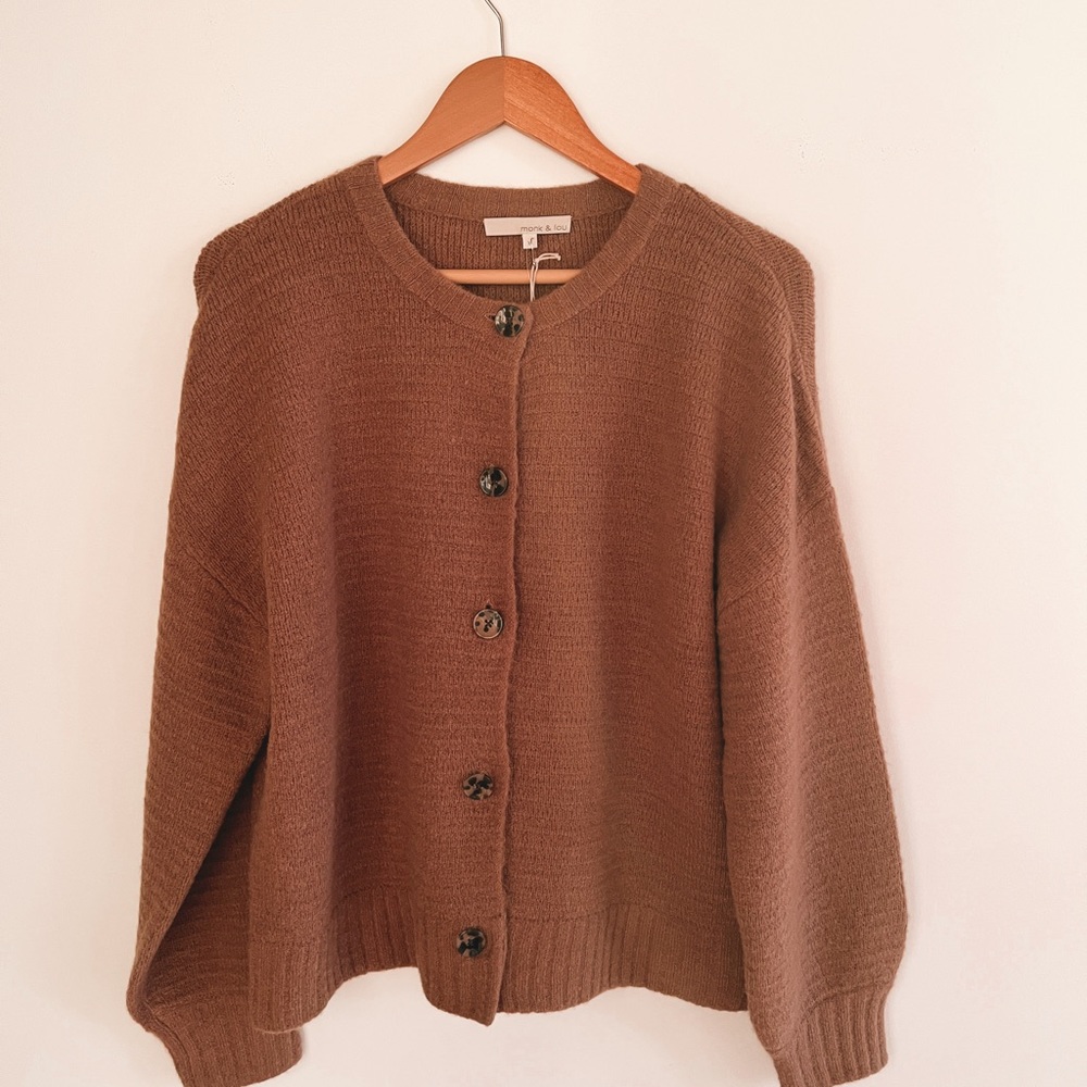 NWT Monk & Lou Evie Button-Up Cardigan